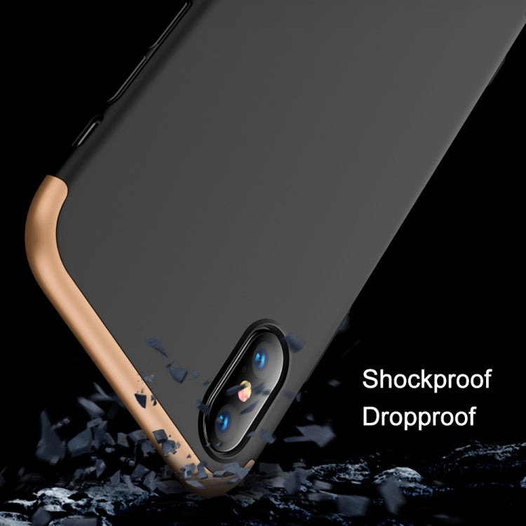 For iPhone XS Max GKK Three Stage Splicing Full Coverage PC Case