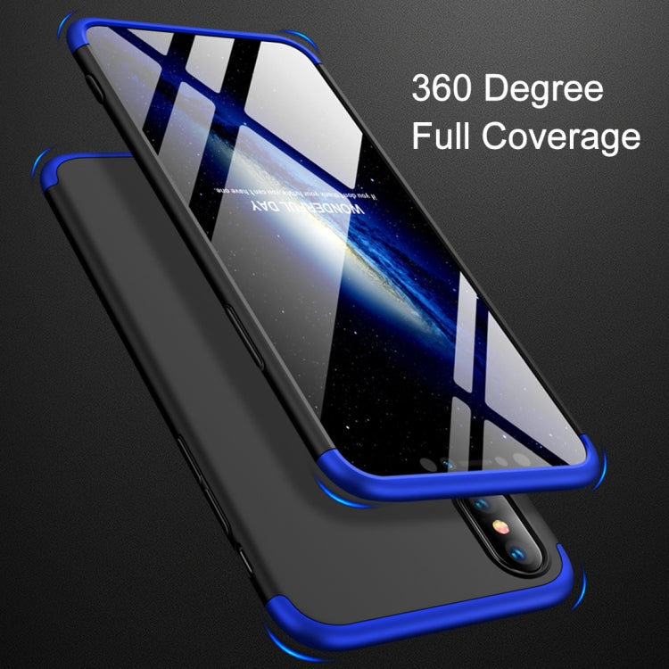For iPhone XS Max GKK Three Stage Splicing Full Coverage PC Case