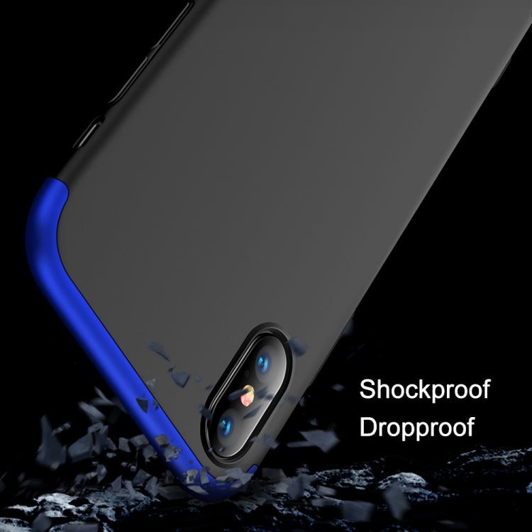 For iPhone XS Max GKK Three Stage Splicing Full Coverage PC Case