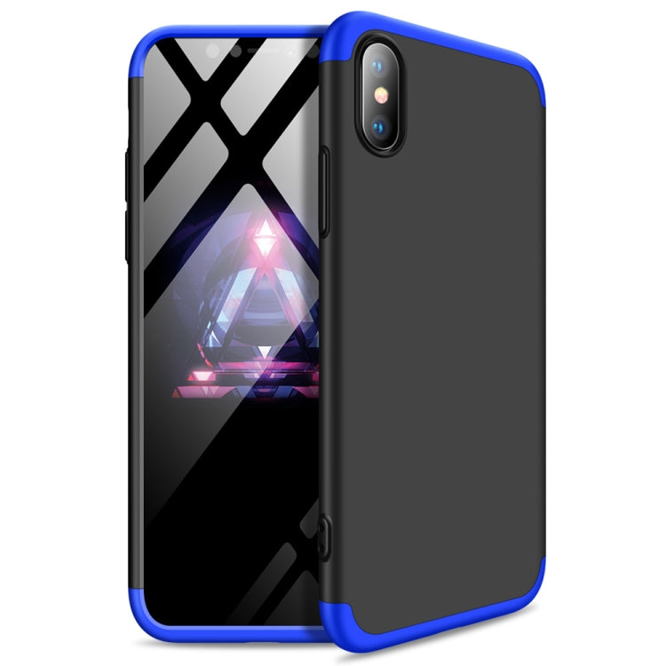 For iPhone XS Max GKK Three Stage Splicing Full Coverage PC Case