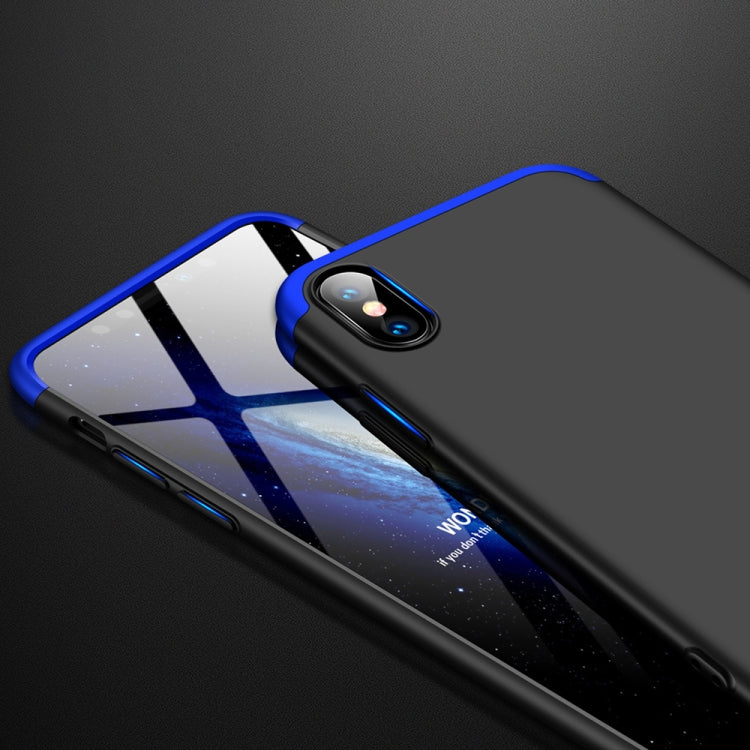 For iPhone XS Max GKK Three Stage Splicing Full Coverage PC Case