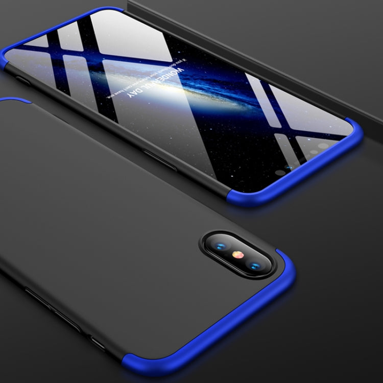 For iPhone XS Max GKK Three Stage Splicing Full Coverage PC Case
