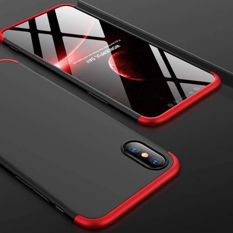 For iPhone XS Max GKK Three Stage Splicing Full Coverage PC Case
