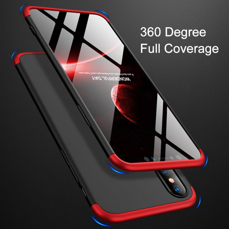 For iPhone XS Max GKK Three Stage Splicing Full Coverage PC Case