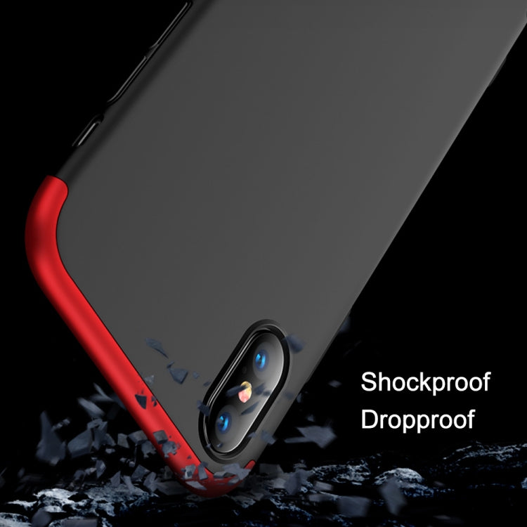 For iPhone XS Max GKK Three Stage Splicing Full Coverage PC Case