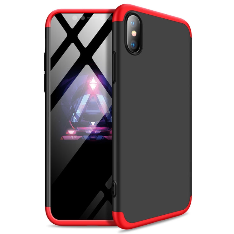 For iPhone XS Max GKK Three Stage Splicing Full Coverage PC Case