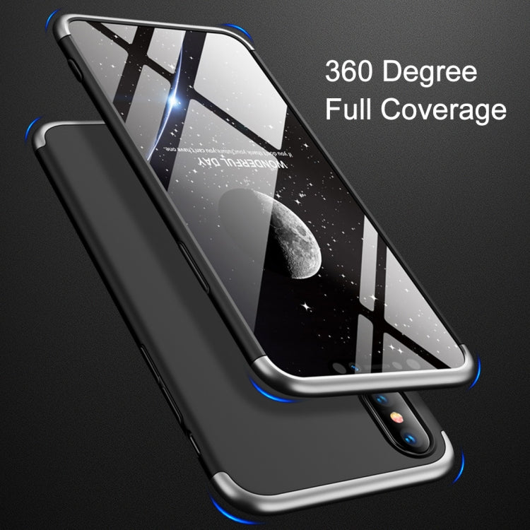 For iPhone XS Max GKK Three Stage Splicing Full Coverage PC Case