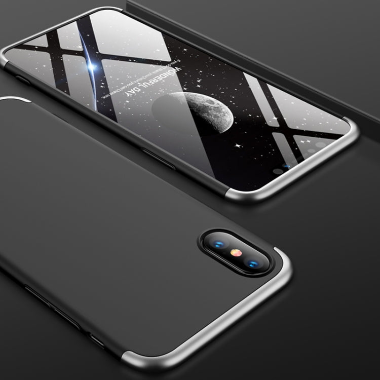 For iPhone XS Max GKK Three Stage Splicing Full Coverage PC Case