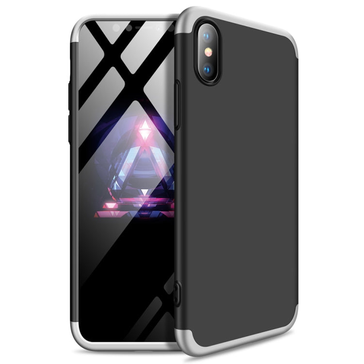 For iPhone XS Max GKK Three Stage Splicing Full Coverage PC Case