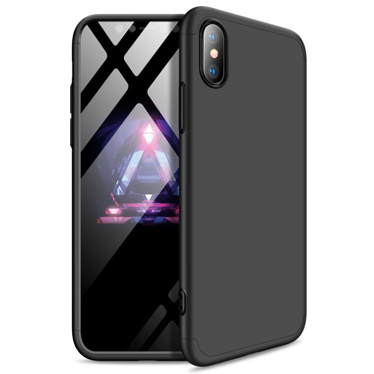 For iPhone XS Max GKK Three Stage Splicing Full Coverage PC Case