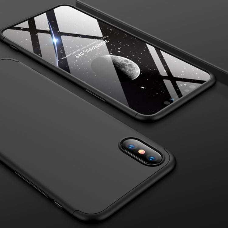 For iPhone XS Max GKK Three Stage Splicing Full Coverage PC Case
