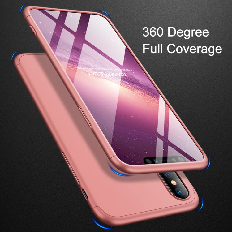 For iPhone XS Max GKK Three Stage Splicing Full Coverage PC Case