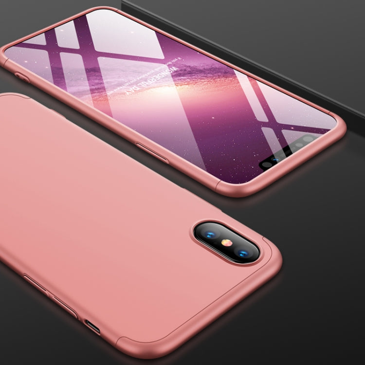 For iPhone XS Max GKK Three Stage Splicing Full Coverage PC Case