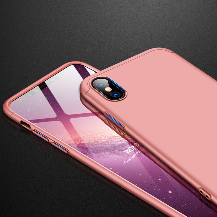 For iPhone XS Max GKK Three Stage Splicing Full Coverage PC Case