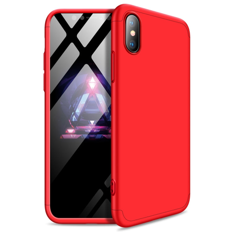 For iPhone XS Max GKK Three Stage Splicing Full Coverage PC Case