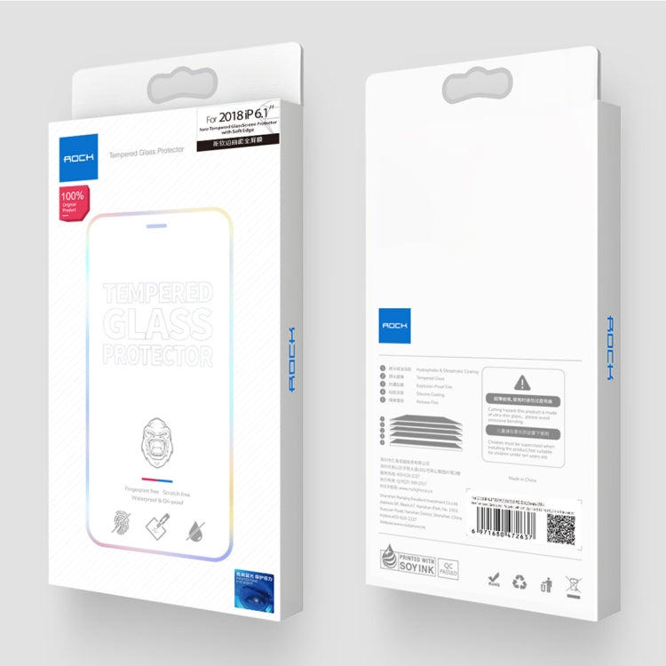 For iPhone 11 Pro Max / XS Max ROCK 0.23mm Soft Edge 7D Curved Surface Full Screen Tempered Glass Film(Transparent)