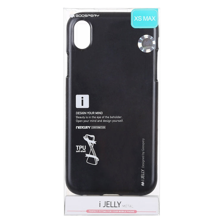 For iPhone XS Max GOOSPERY JELLY Series Shockproof Soft TPU Case