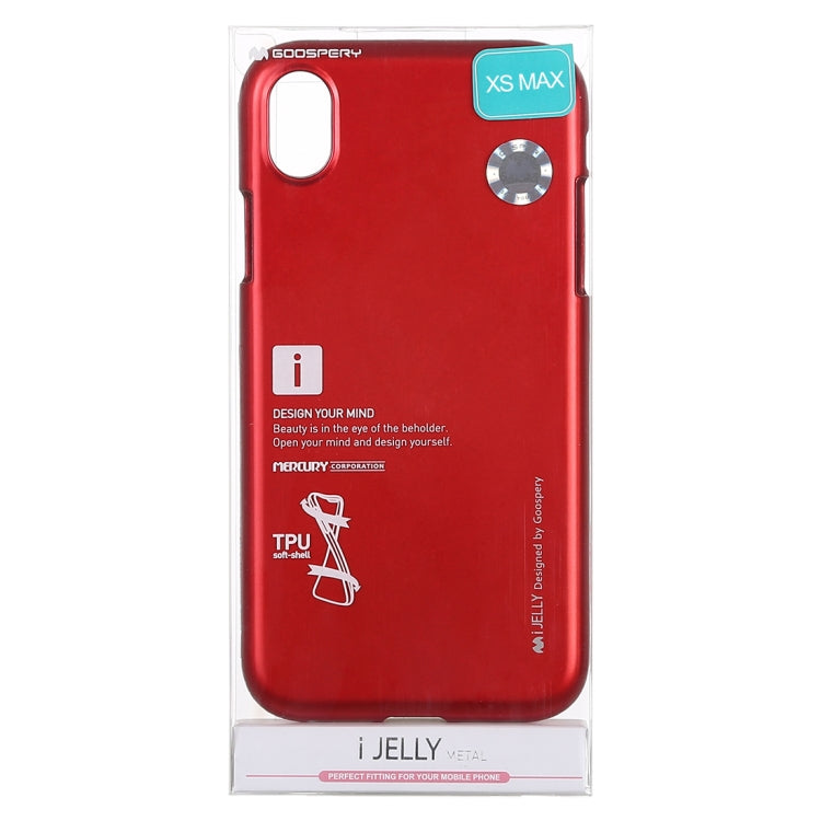 For iPhone XS Max GOOSPERY JELLY Series Shockproof Soft TPU Case