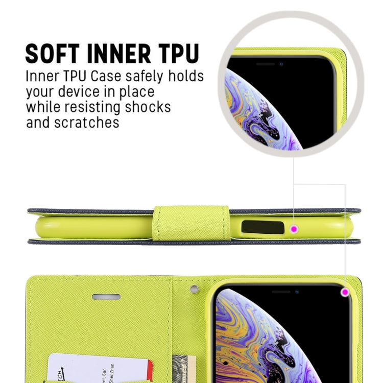 For iPhone XS Max GOOSPERY FANCY DIARY Horizontal Flip Leather Case with Holder & Card Slots & Wallet