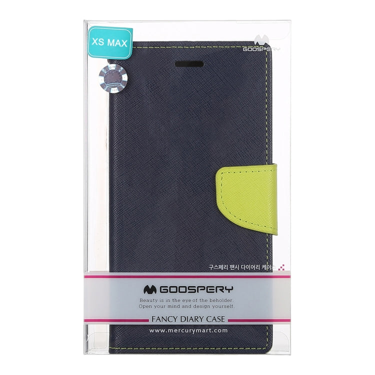 For iPhone XS Max GOOSPERY FANCY DIARY Horizontal Flip Leather Case with Holder & Card Slots & Wallet