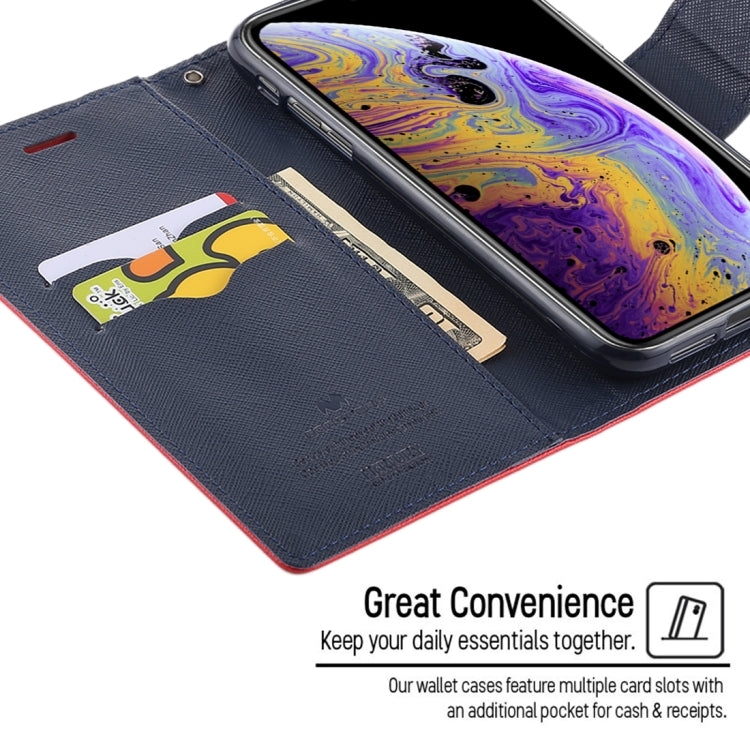 For iPhone XS Max GOOSPERY FANCY DIARY Horizontal Flip Leather Case with Holder & Card Slots & Wallet