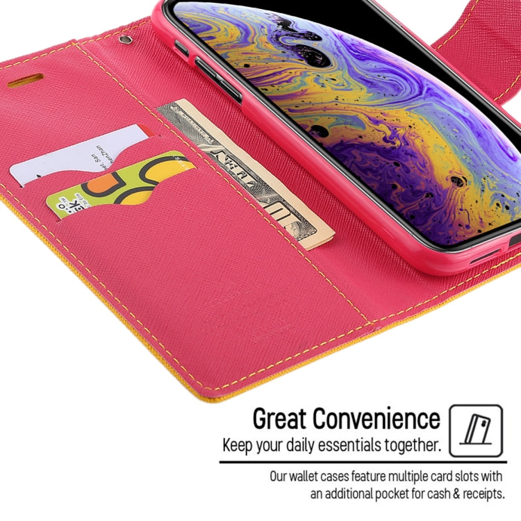 For iPhone XS Max GOOSPERY FANCY DIARY Horizontal Flip Leather Case with Holder & Card Slots & Wallet