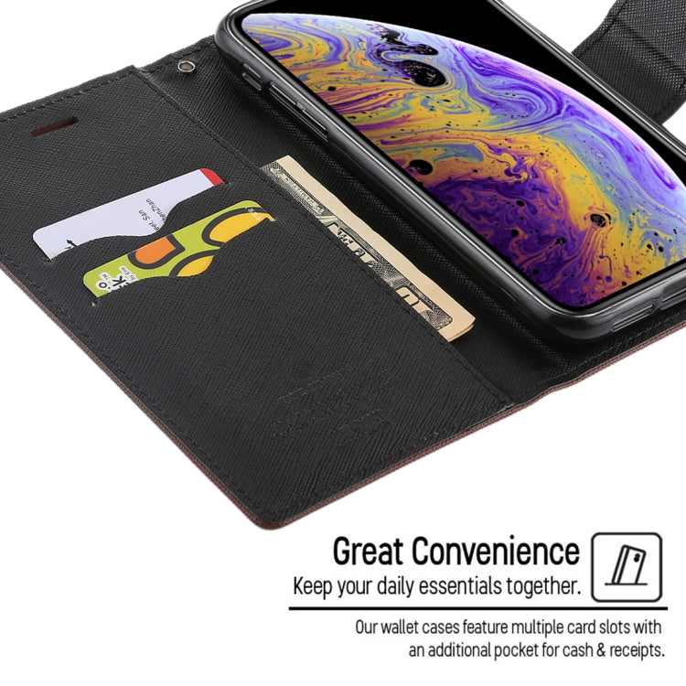 For iPhone XS Max GOOSPERY FANCY DIARY Horizontal Flip Leather Case with Holder & Card Slots & Wallet