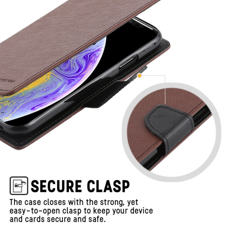 For iPhone XS Max GOOSPERY FANCY DIARY Horizontal Flip Leather Case with Holder & Card Slots & Wallet