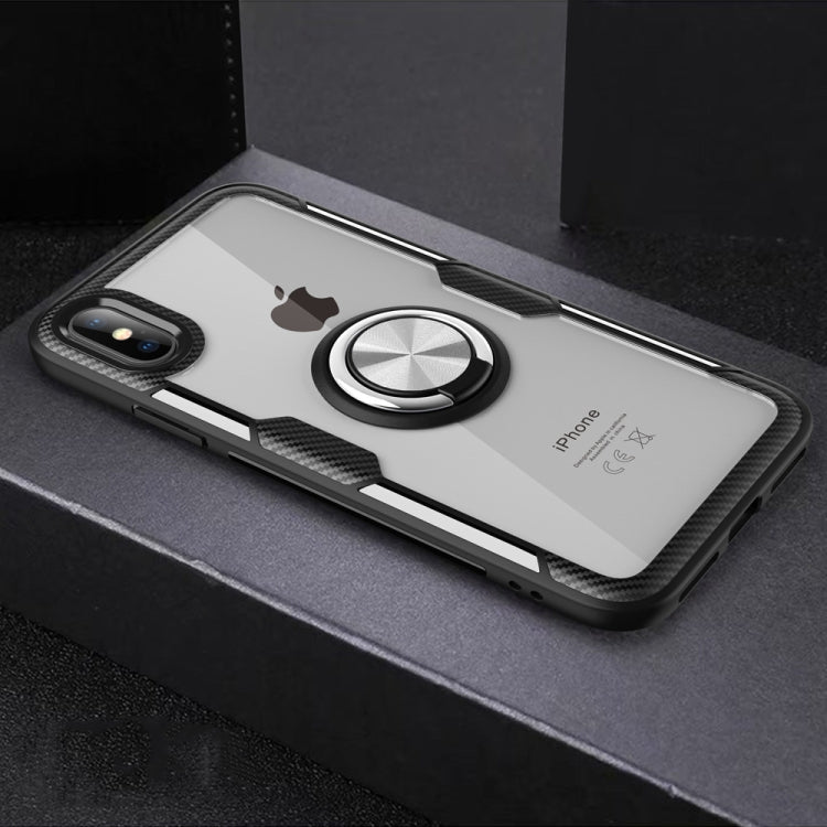For iPhone XS Max Magnetic 360 Degree Rotation Ring Holder Armor Protective Case