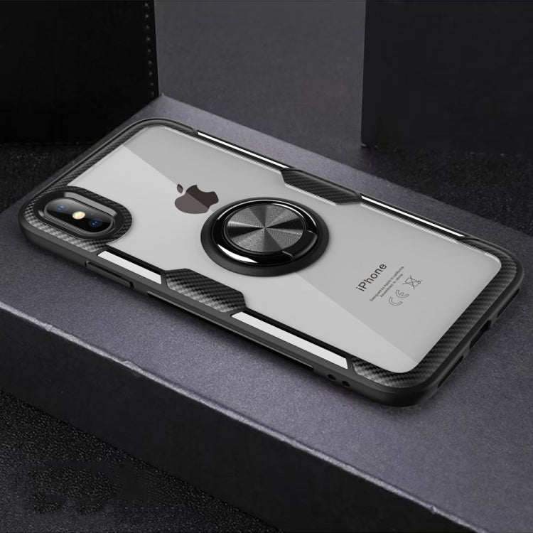For iPhone XS Max Magnetic 360 Degree Rotation Ring Holder Armor Protective Case