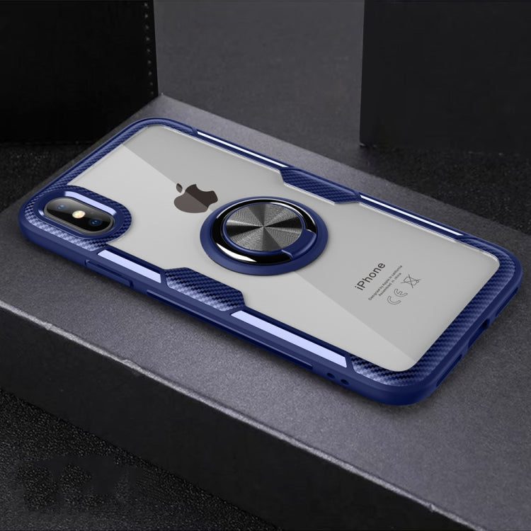 For iPhone XS Max Magnetic 360 Degree Rotation Ring Holder Armor Protective Case