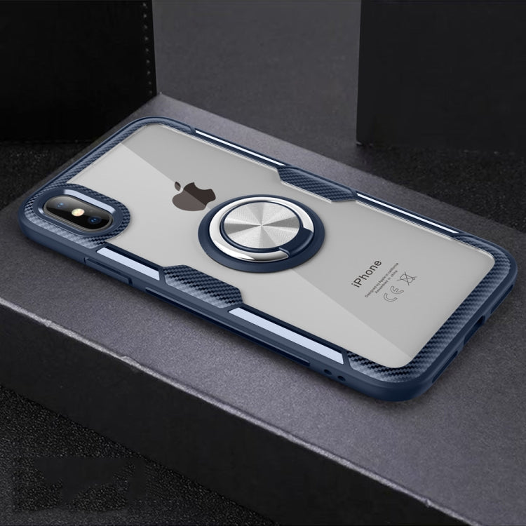 For iPhone XS Max Magnetic 360 Degree Rotation Ring Holder Armor Protective Case