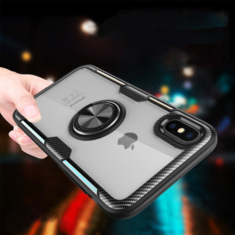 For iPhone XS Max Magnetic 360 Degree Rotation Ring Holder Armor Protective Case