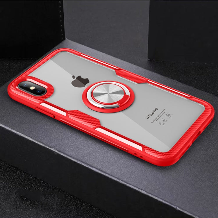 For iPhone XS Max Magnetic 360 Degree Rotation Ring Holder Armor Protective Case