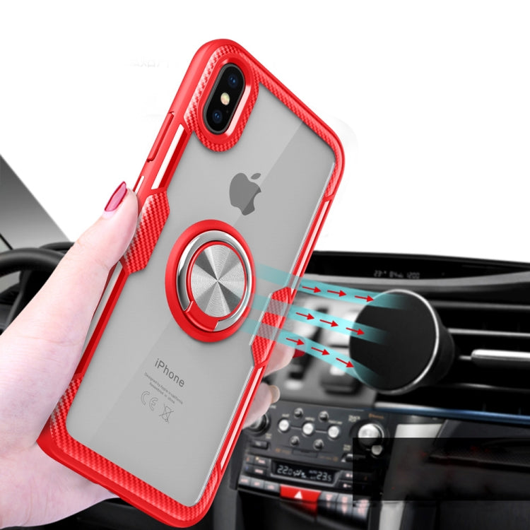 For iPhone XS Max Magnetic 360 Degree Rotation Ring Holder Armor Protective Case