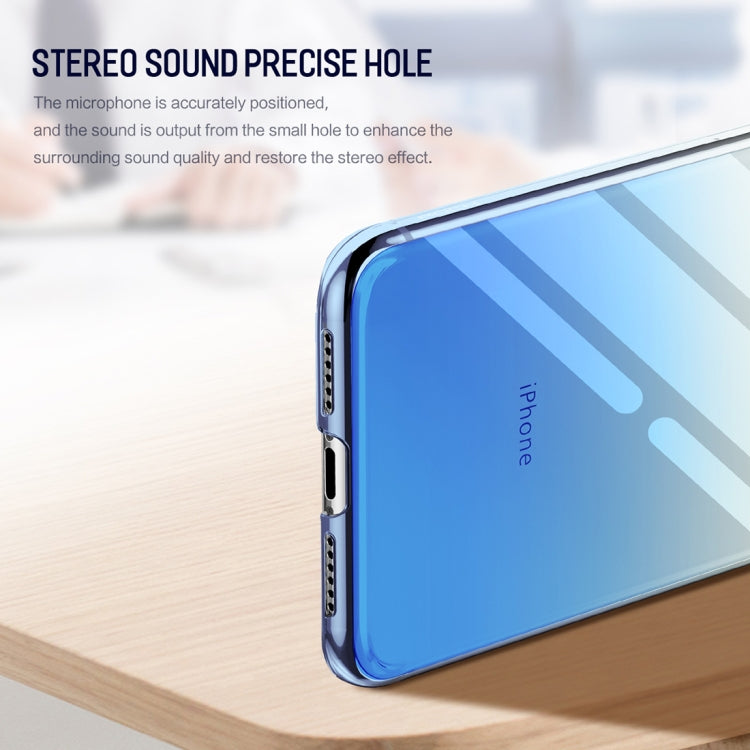 For iPhone XS Max ROCK Gradient Color PC Protective Case