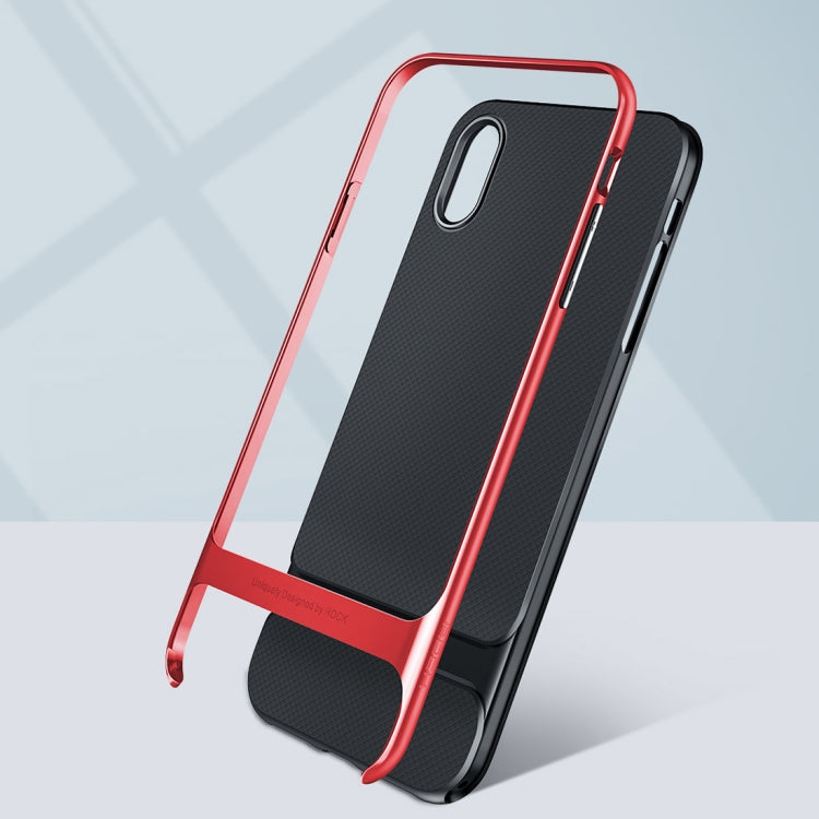 For iPhone XS Max ROCK Royce Series PC + TPU Protective Case (Red)
