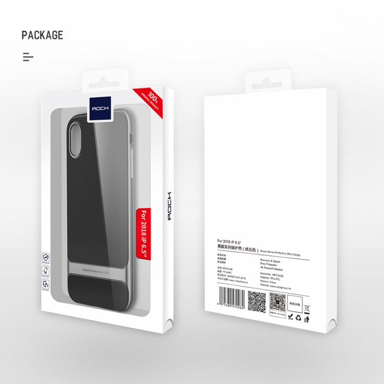 For iPhone XS Max ROCK Royce Series PC + TPU Protective Case (Red)
