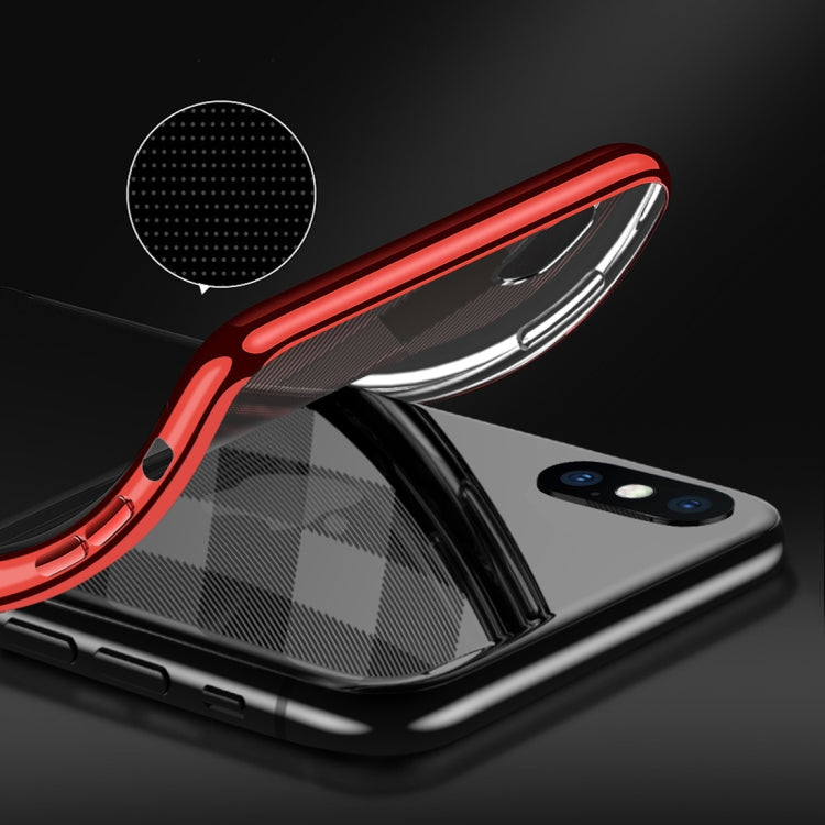 For iPhone XS Max SULADA Plating + Radium Carving TPU Soft Case