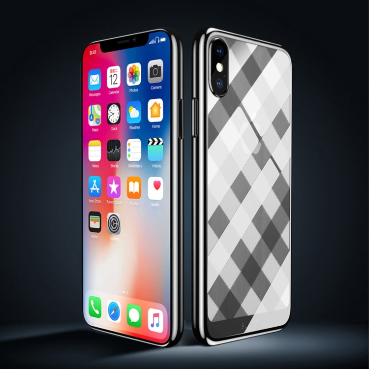 For iPhone XS Max SULADA Plating + Radium Carving TPU Soft Case