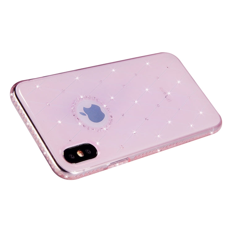 For iPhone XS Max SULADA Rhombic Texture Diamond TPU Case