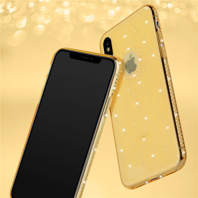 For iPhone XS Max SULADA Rhombic Texture Diamond TPU Case