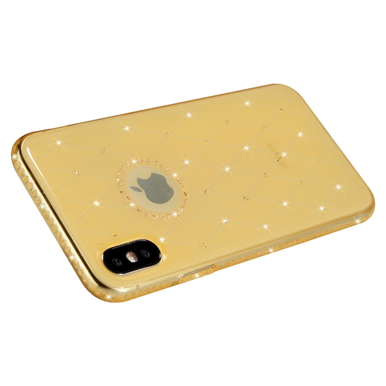 For iPhone XS Max SULADA Rhombic Texture Diamond TPU Case