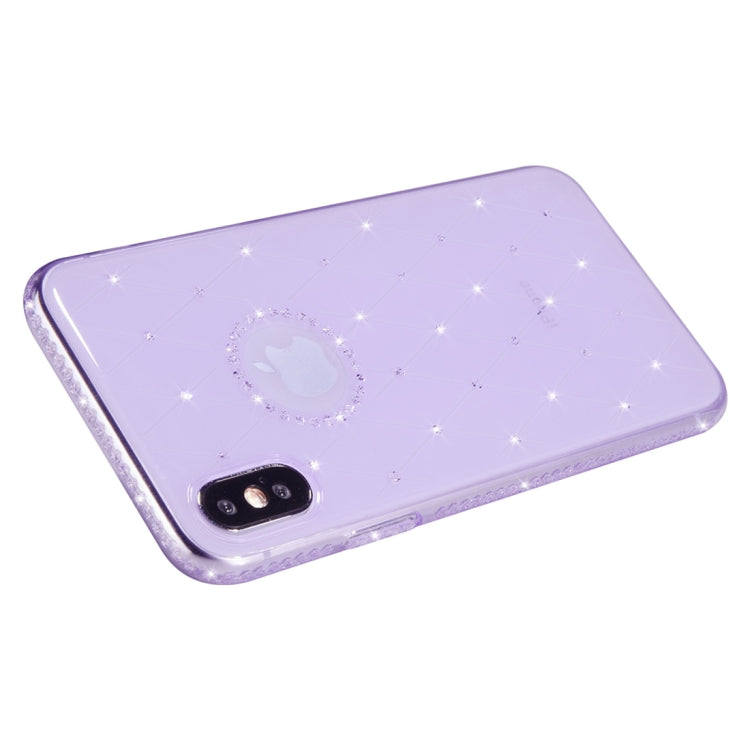 For iPhone XS Max SULADA Rhombic Texture Diamond TPU Case