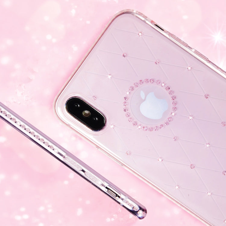 For iPhone XS Max SULADA Rhombic Texture Diamond TPU Case
