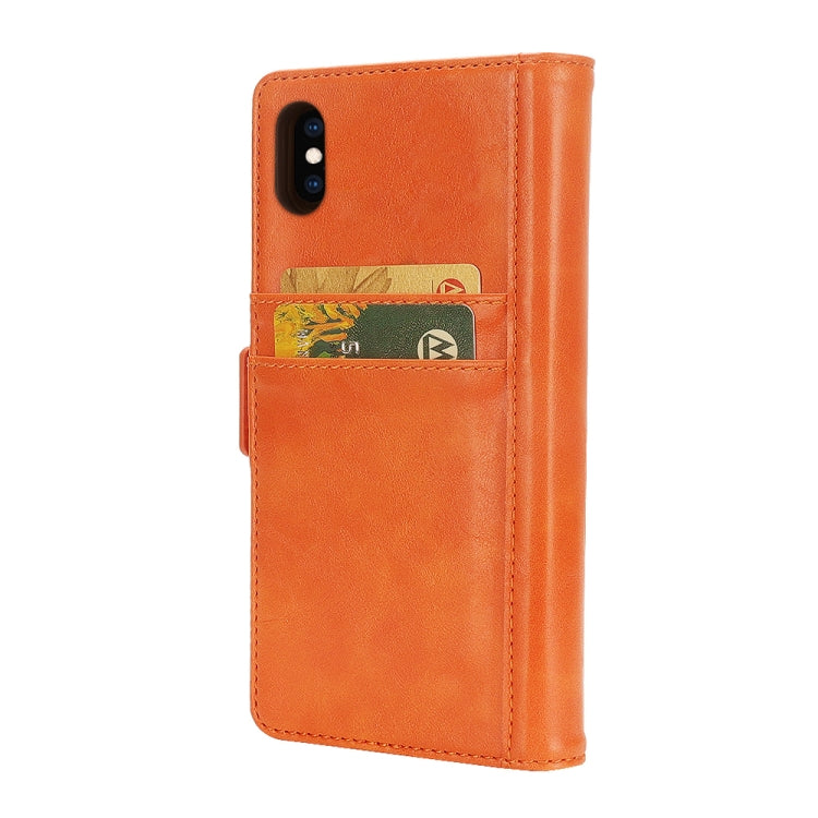 For iPhone XS Max Horizontal Flip Leather Case with Card Slots & Arc Holder & Wallet & Photo Frame