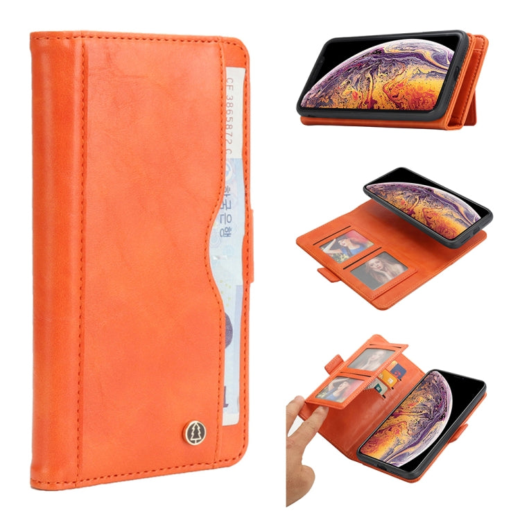 For iPhone XS Max Horizontal Flip Leather Case with Card Slots & Arc Holder & Wallet & Photo Frame