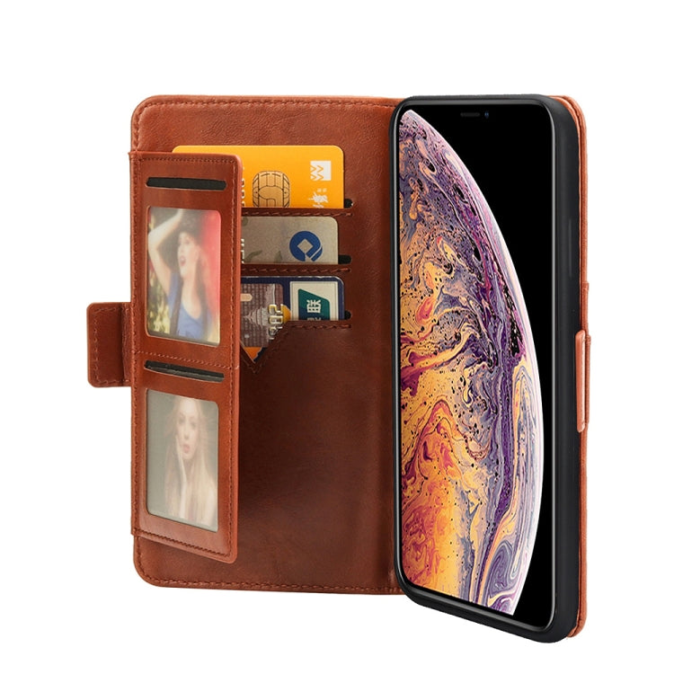 For iPhone XS Max Horizontal Flip Leather Case with Card Slots & Arc Holder & Wallet & Photo Frame