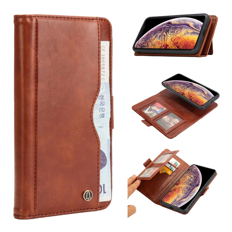 For iPhone XS Max Horizontal Flip Leather Case with Card Slots & Arc Holder & Wallet & Photo Frame