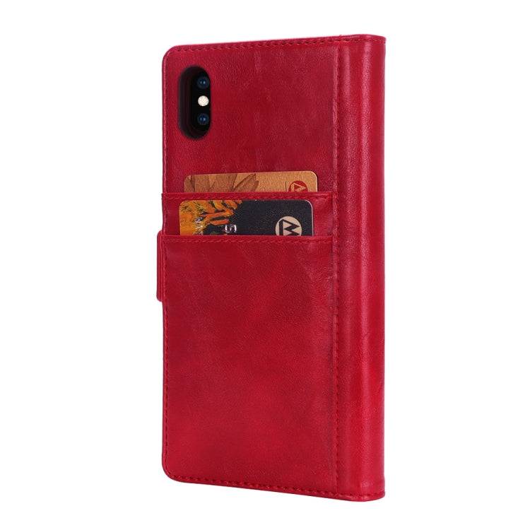For iPhone XS Max Horizontal Flip Leather Case with Card Slots & Arc Holder & Wallet & Photo Frame